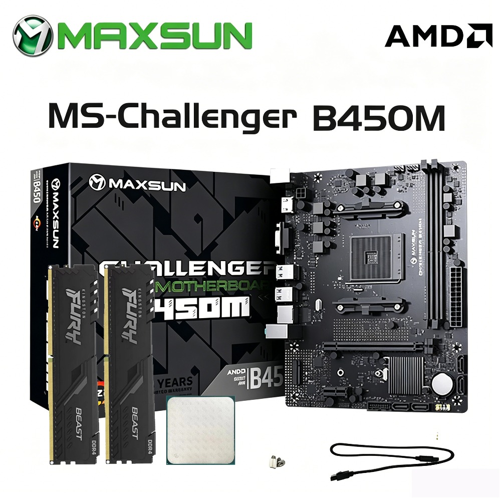 Ddr4 3200Mhz - Maxsun B450 Motherboard + AMD R5