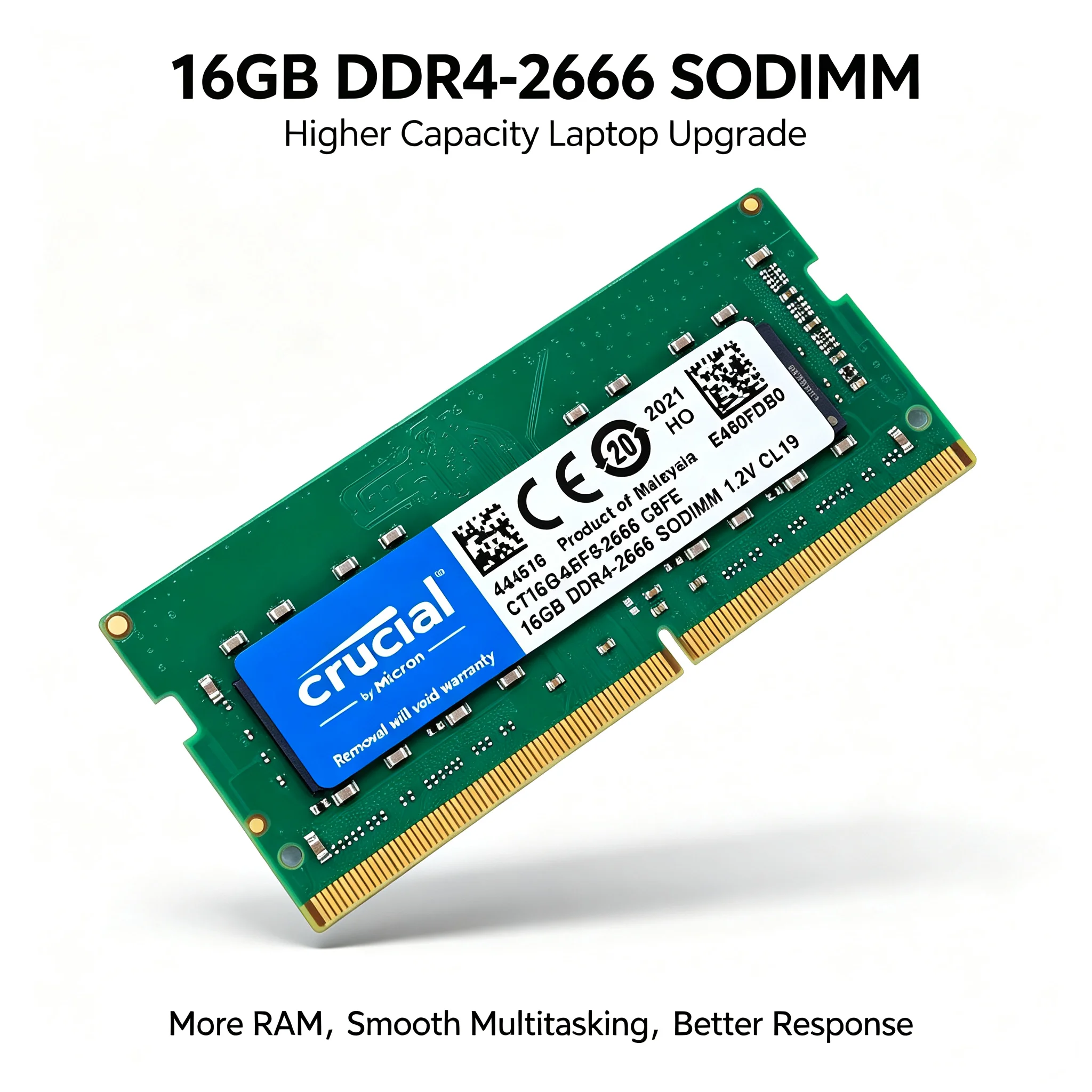 Crucial  1PCS/2PCS DDR4 Laptop - đánh giá và giá Ddr4 3200Mhz