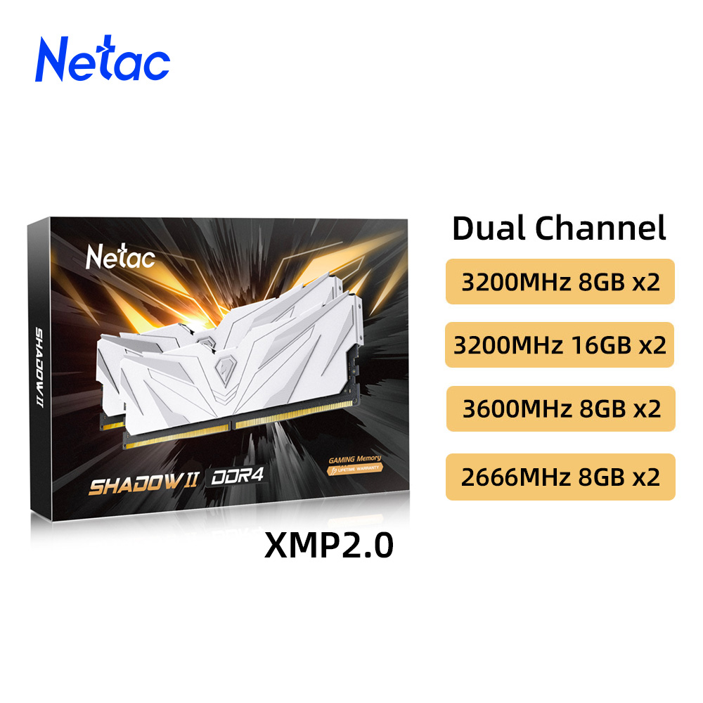 Netac Ram Memory DDR4 8GBX2 16 - đánh giá và giá Server Memory Ddr4