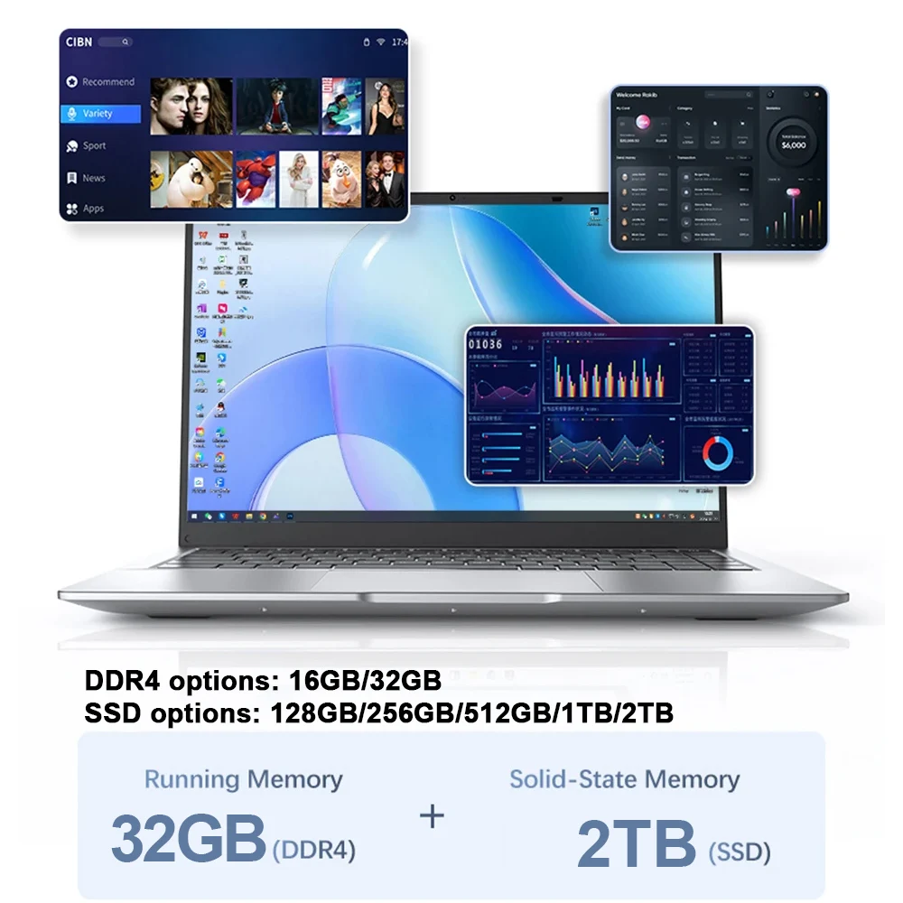 2026 New 14.1 Inch Ultra Thin  - đánh giá và giá Ddr4 16Gb