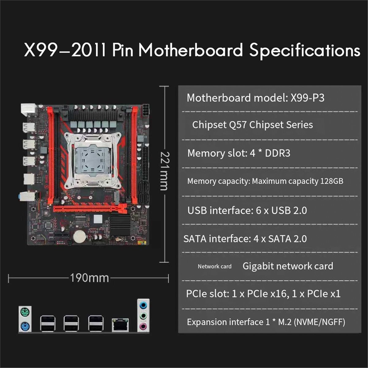 (A01R) X99 Motherboard X99 P3  - đánh giá và giá Ddr3 Ram