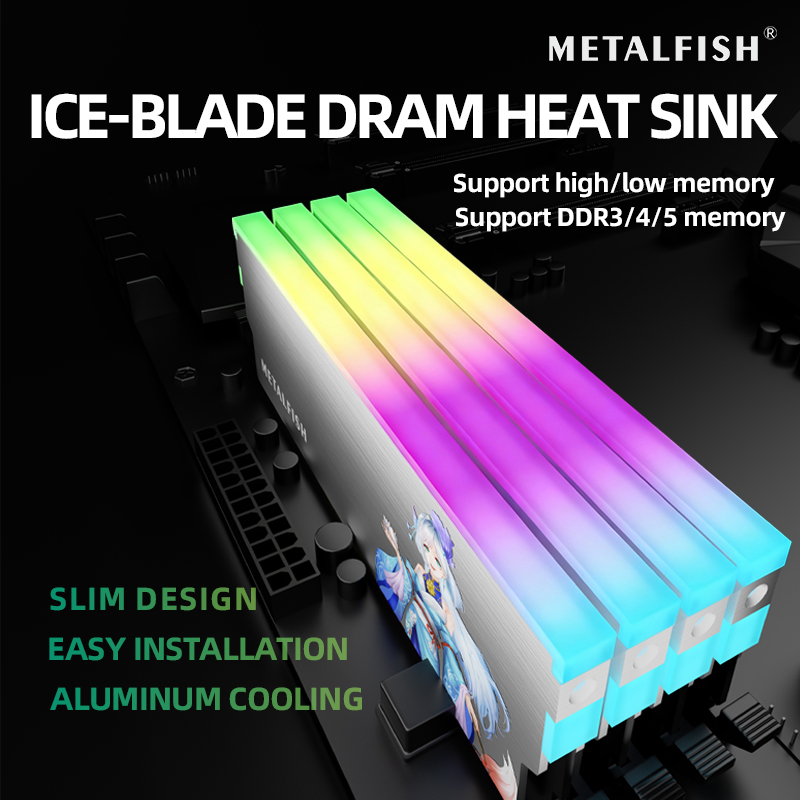 METALFISH DRAM Heatsink 5V-3PI - đánh giá và giá Ddr4 Desktop Ram