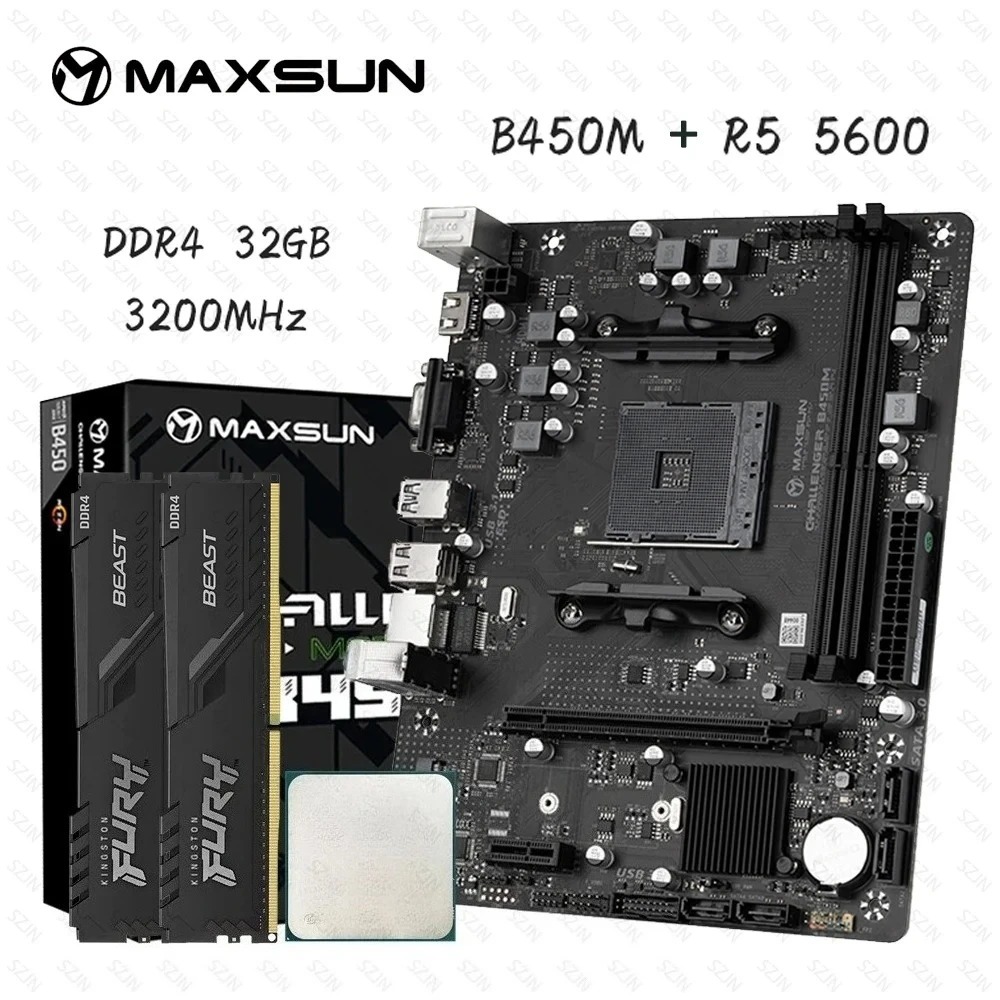 Maxsun B450 Motherboard + AMD  - đánh giá và giá Ddr4 3200Mhz
