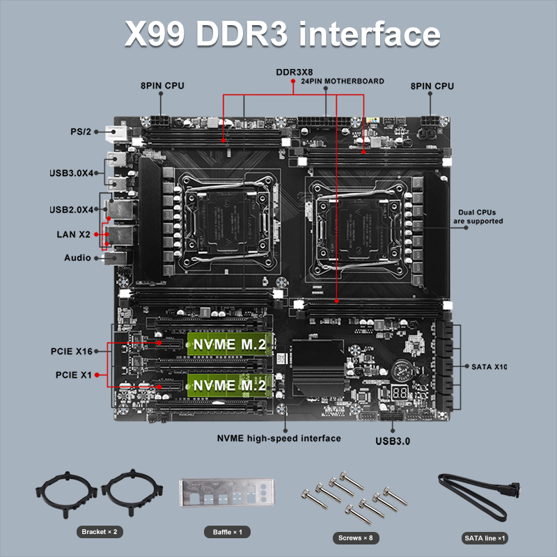 X99 Dual-socket Cpu Motherboar - đánh giá và giá Ecc Ram Server